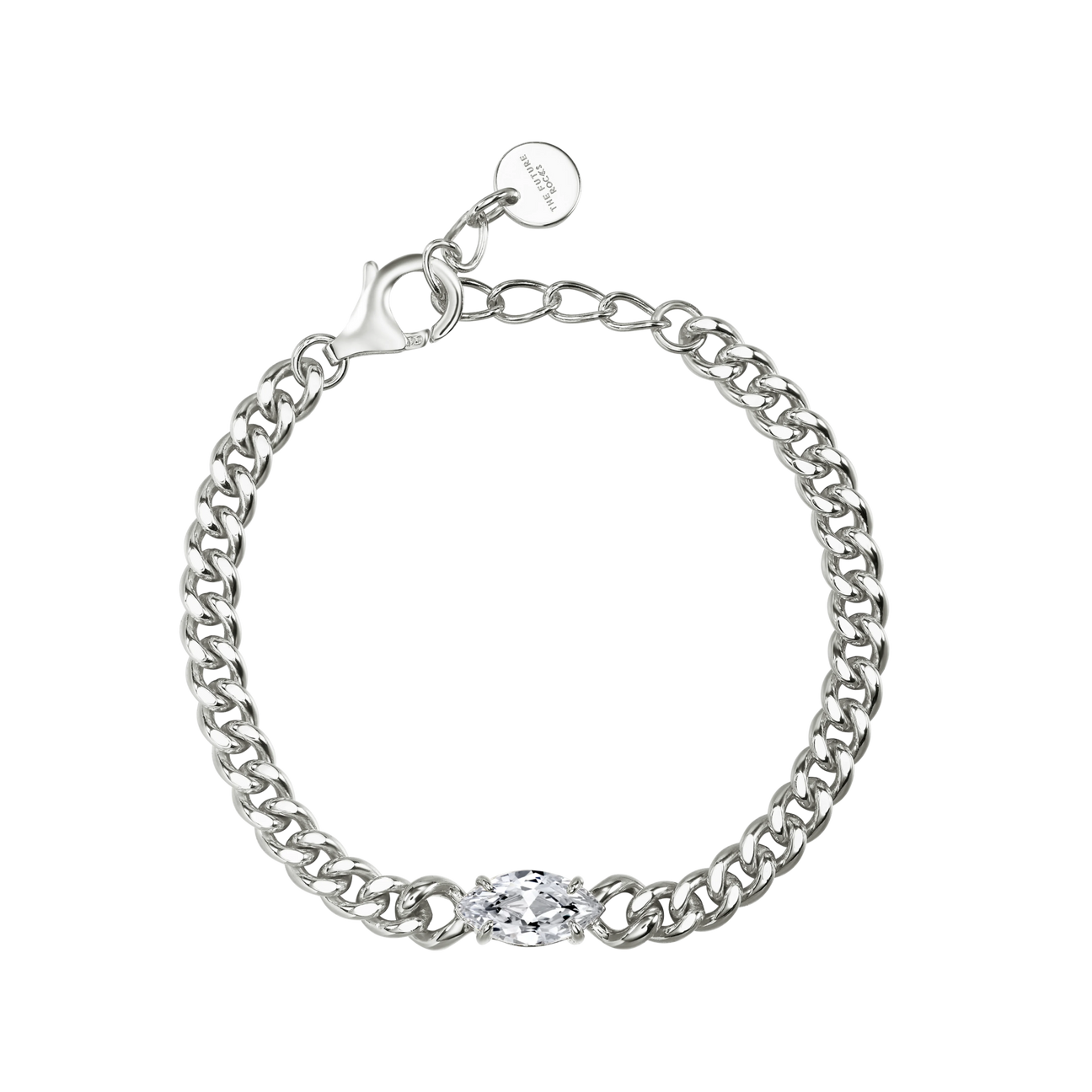  Lara marquise curb-link bracelet 1ct - Lara marquise curb-link bracelet 1ct -  The Future Rocks -    7 