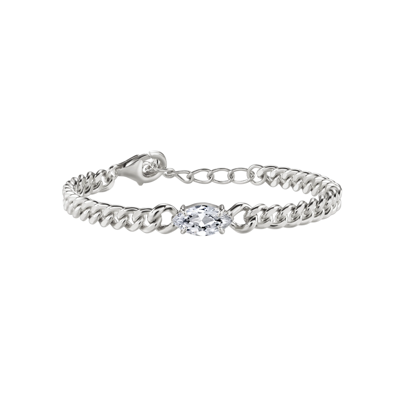  Lara marquise curb-link bracelet 1ct - Lara marquise curb-link bracelet 1ct -  The Future Rocks -    3 