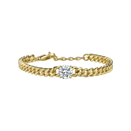  Leila round curb-link bracelet 1ct - Leila round curb-link bracelet 1ct -  The Future Rocks -    1 
