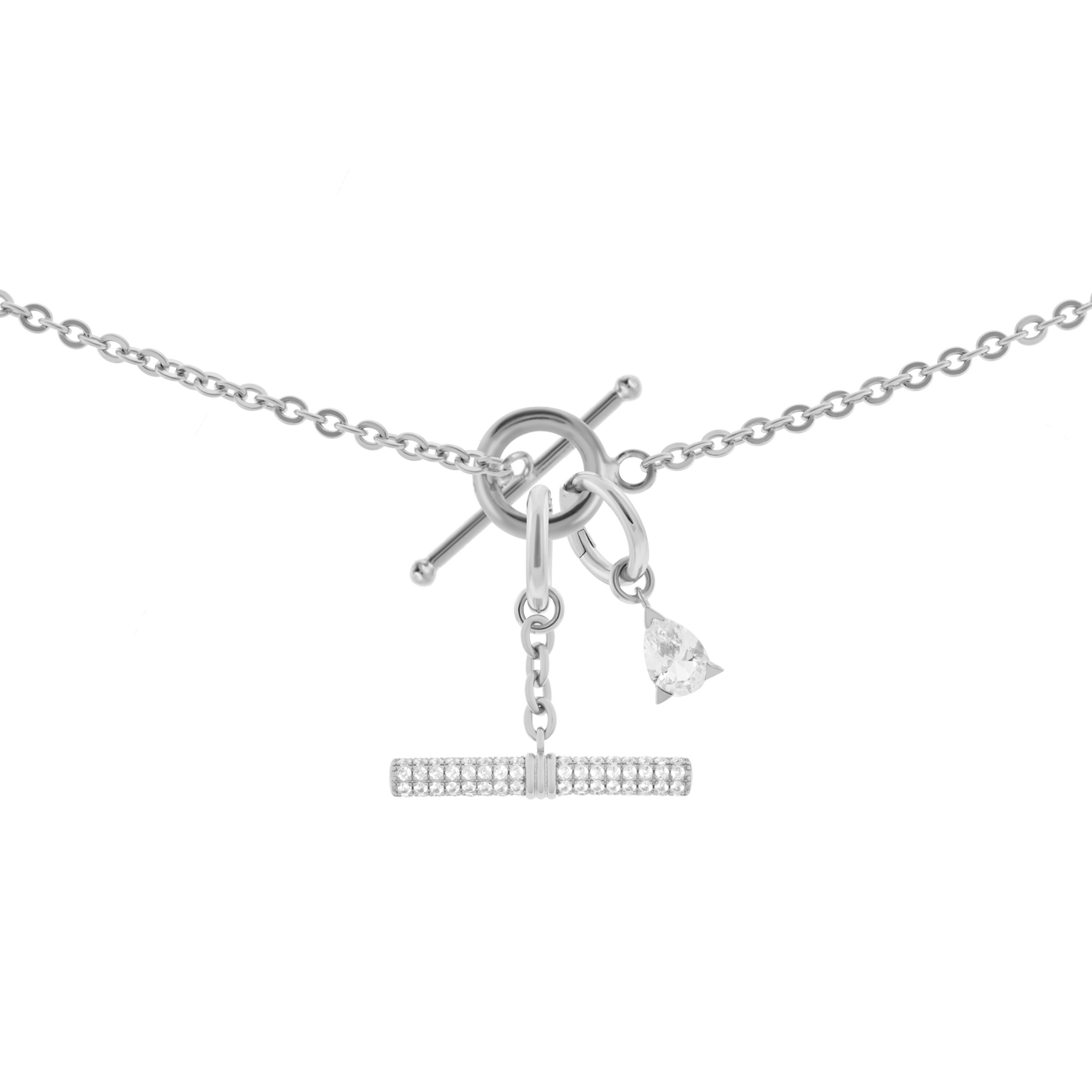  Gaia necklace with 2 charms in 925 sterling silver - Gaia necklace with 2 charms in 925 sterling silver -  The Future Rocks -    2 