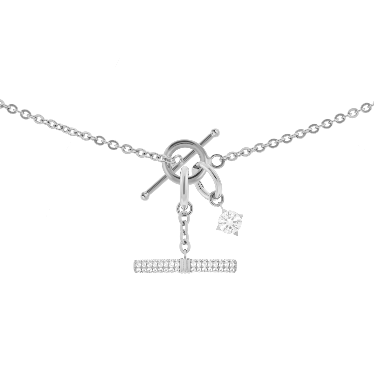  Gaia necklace with 2 charms in 925 sterling silver - Gaia necklace with 2 charms in 925 sterling silver -  The Future Rocks -    3 