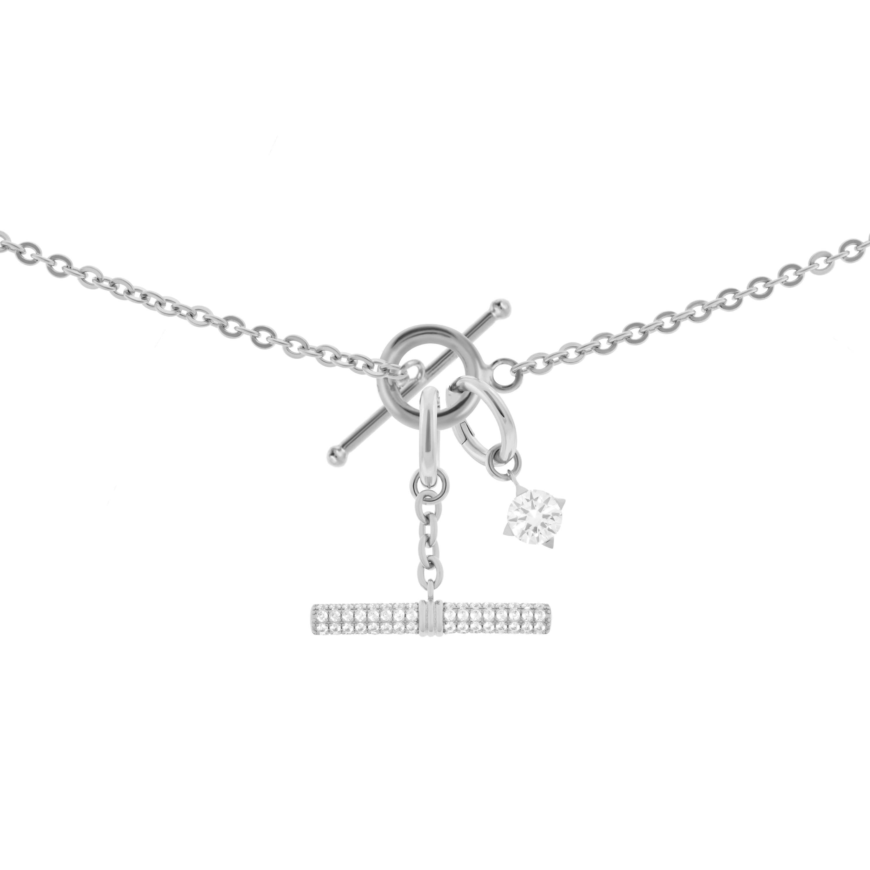  Gaia necklace with 2 charms in 925 sterling silver - Gaia necklace with 2 charms in 925 sterling silver -  The Future Rocks -    3 