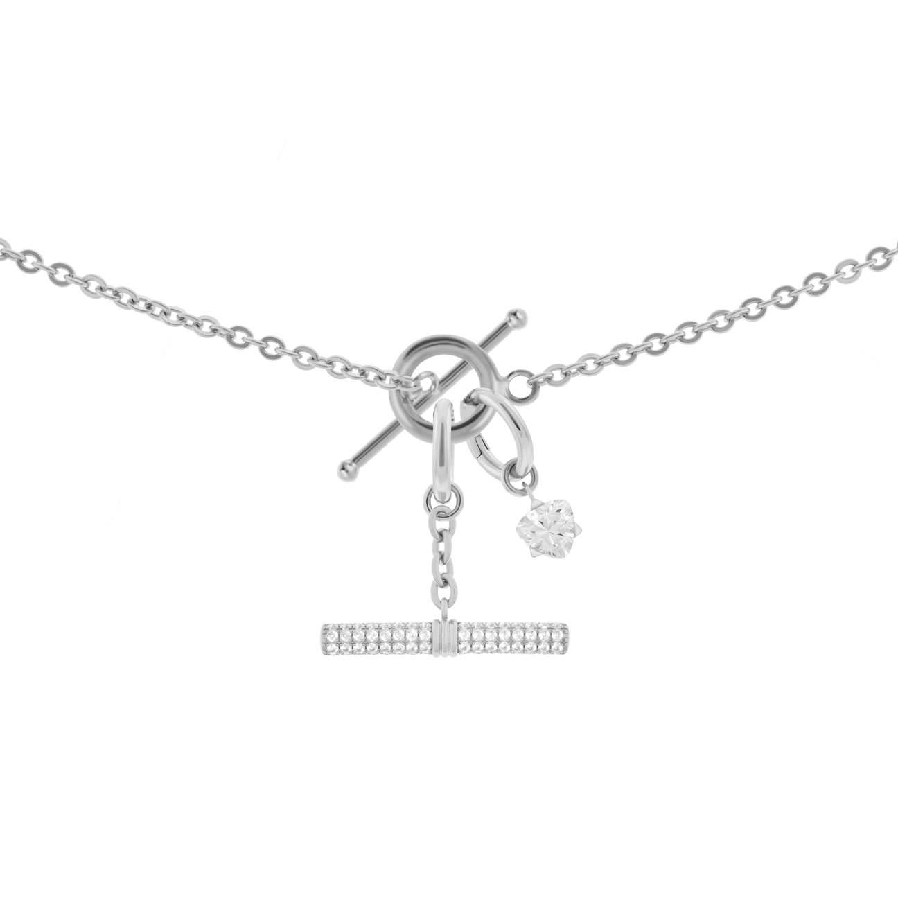  Gaia necklace with 2 charms in 925 sterling silver - Gaia necklace with 2 charms in 925 sterling silver -  The Future Rocks -    4 