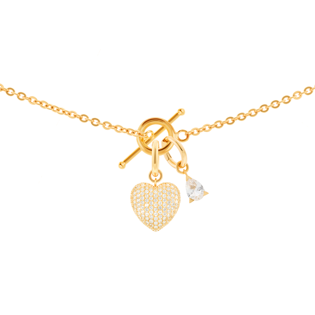  Gaia necklace with 2 charms in gold vermeil - Gaia necklace with 2 charms in gold vermeil -  The Future Rocks -    6 