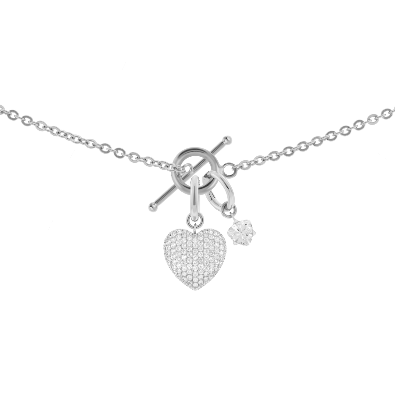  Gaia necklace with 2 charms in 925 sterling silver - Gaia necklace with 2 charms in 925 sterling silver -  The Future Rocks -    8 
