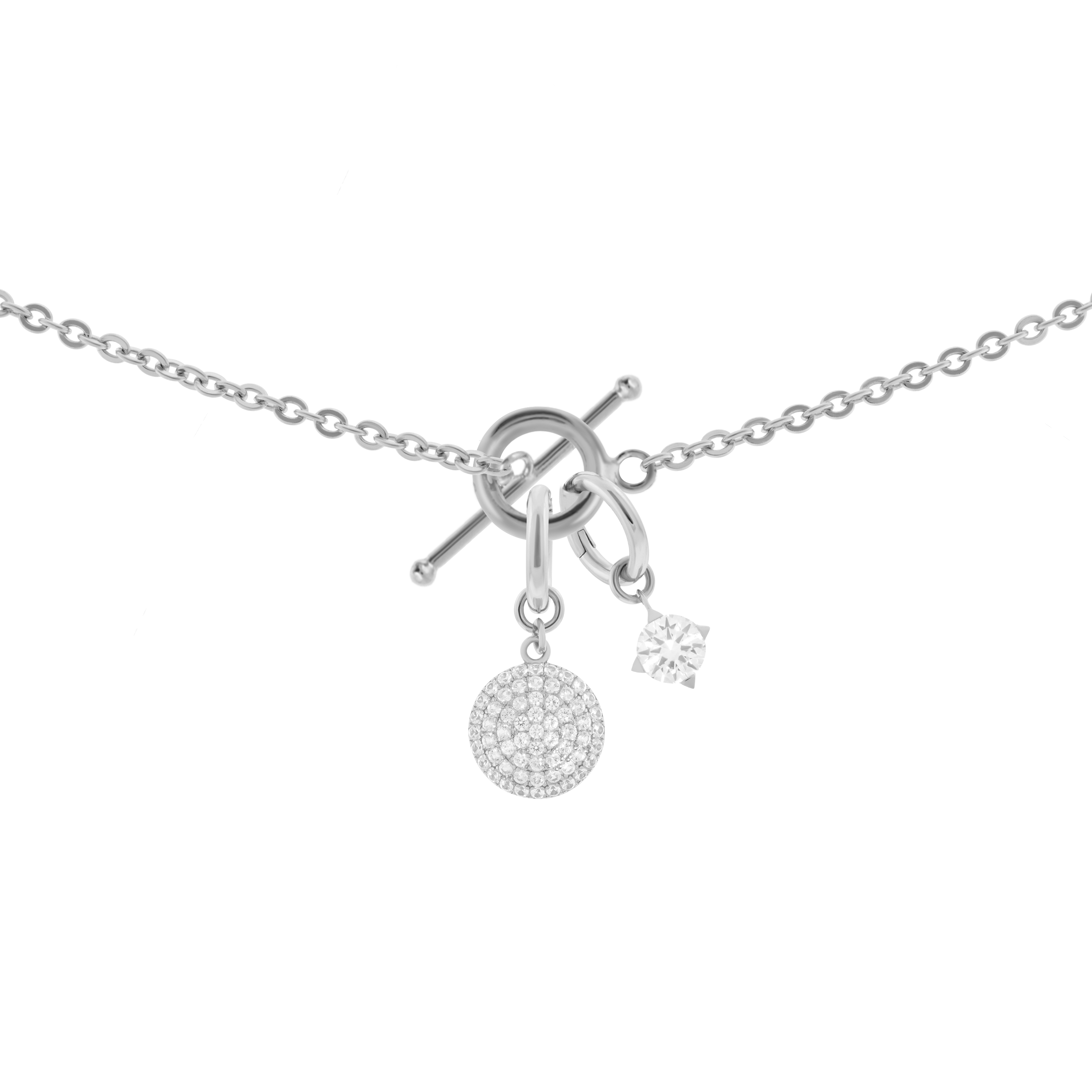 Gaia necklace with 2 charms in 925 sterling silver - Gaia necklace with 2 charms in 925 sterling silver -  The Future Rocks -    11 