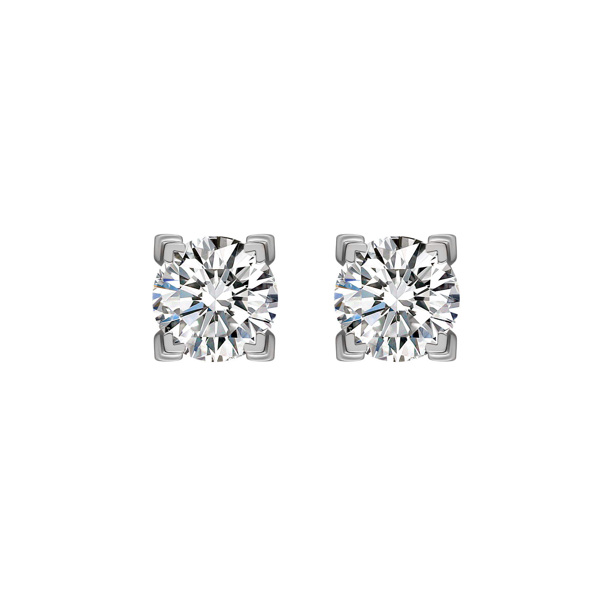  Luna solitaire earrings 0.4ct - Luna solitaire earrings 0.4ct -  The Future Rocks -    4 