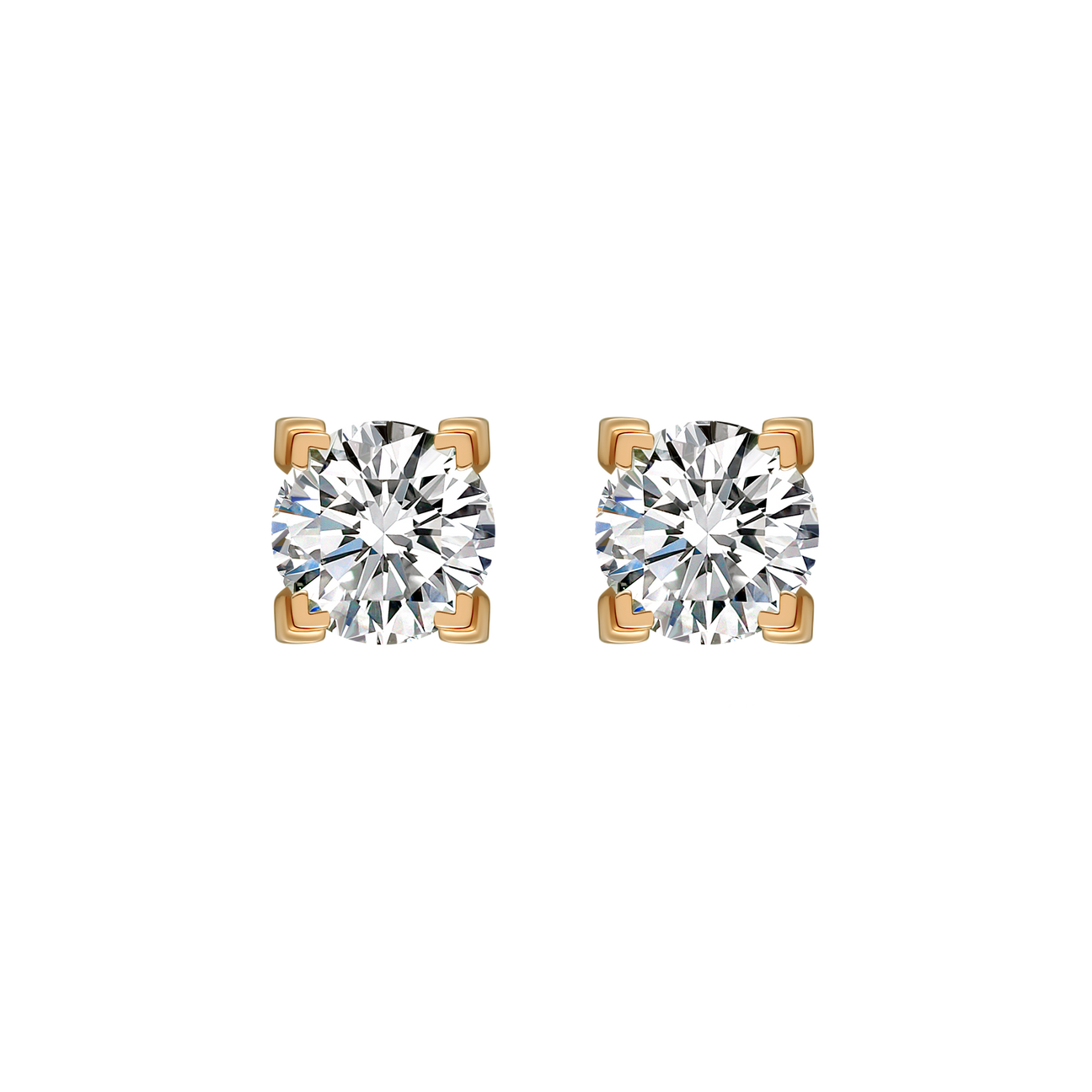  Luna solitaire earrings 0.4ct - Luna solitaire earrings 0.4ct -  The Future Rocks -    5 