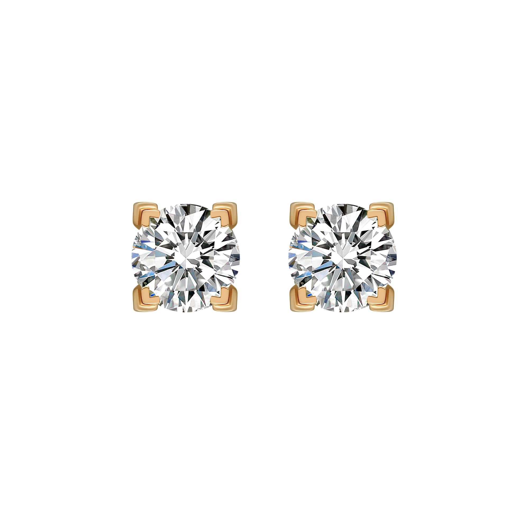  Luna solitaire earrings 0.4ct - Luna solitaire earrings 0.4ct -  The Future Rocks -    5 