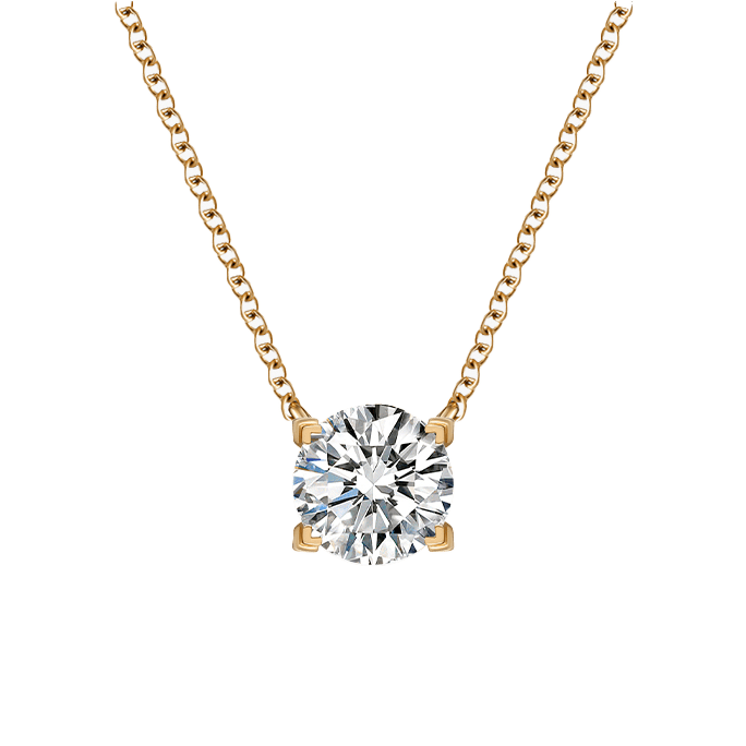  Luna solitaire necklace 0.2ct/ 0.3ct - Luna solitaire necklace 0.2ct/ 0.3ct -  The Future Rocks -    8 