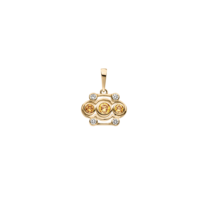  Blossom pendant - Blossom Yellow Diamond Pendant -  The Future Rocks -    1 