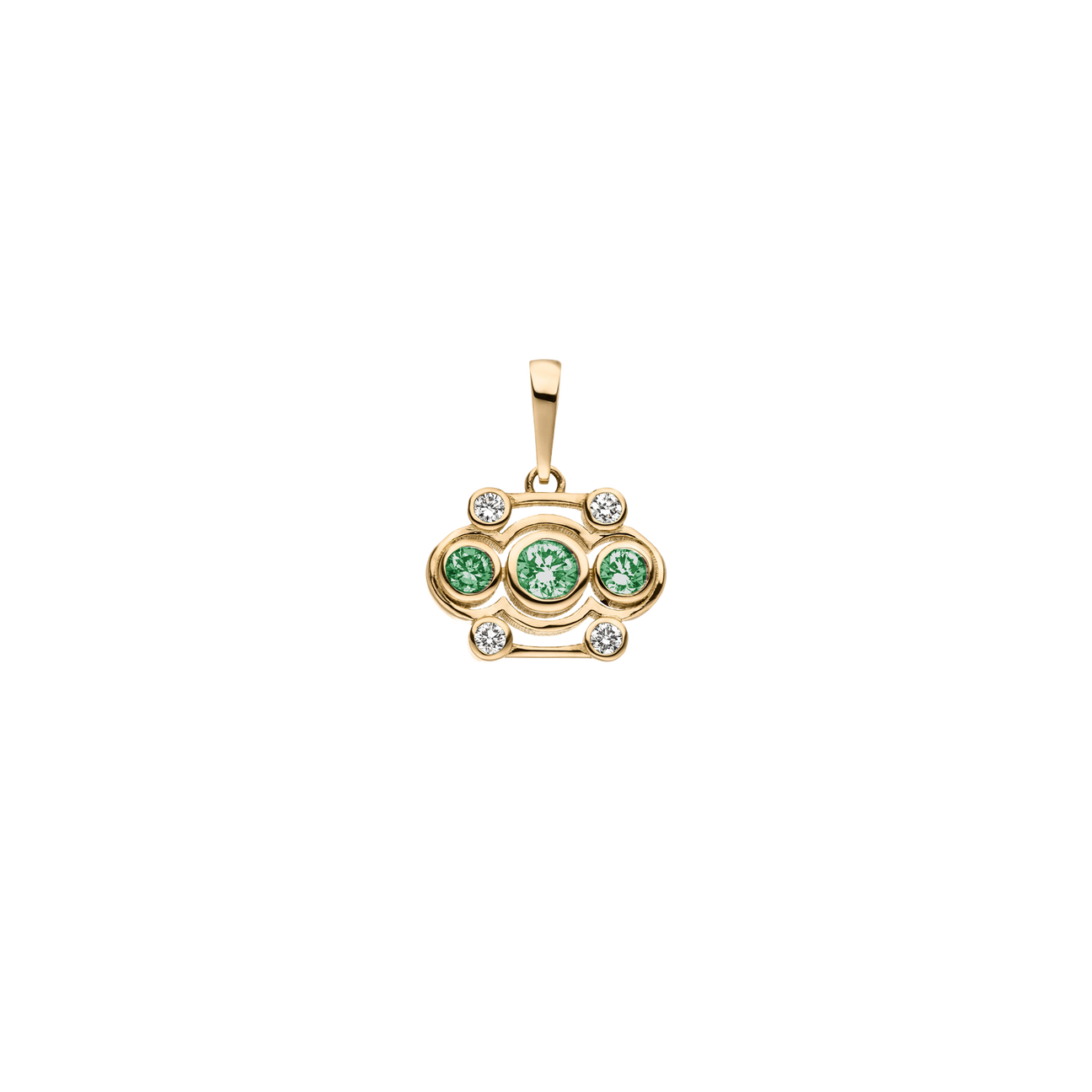  Blossom pendant - Blossom Green Diamond Pendant -  The Future Rocks -    1 
