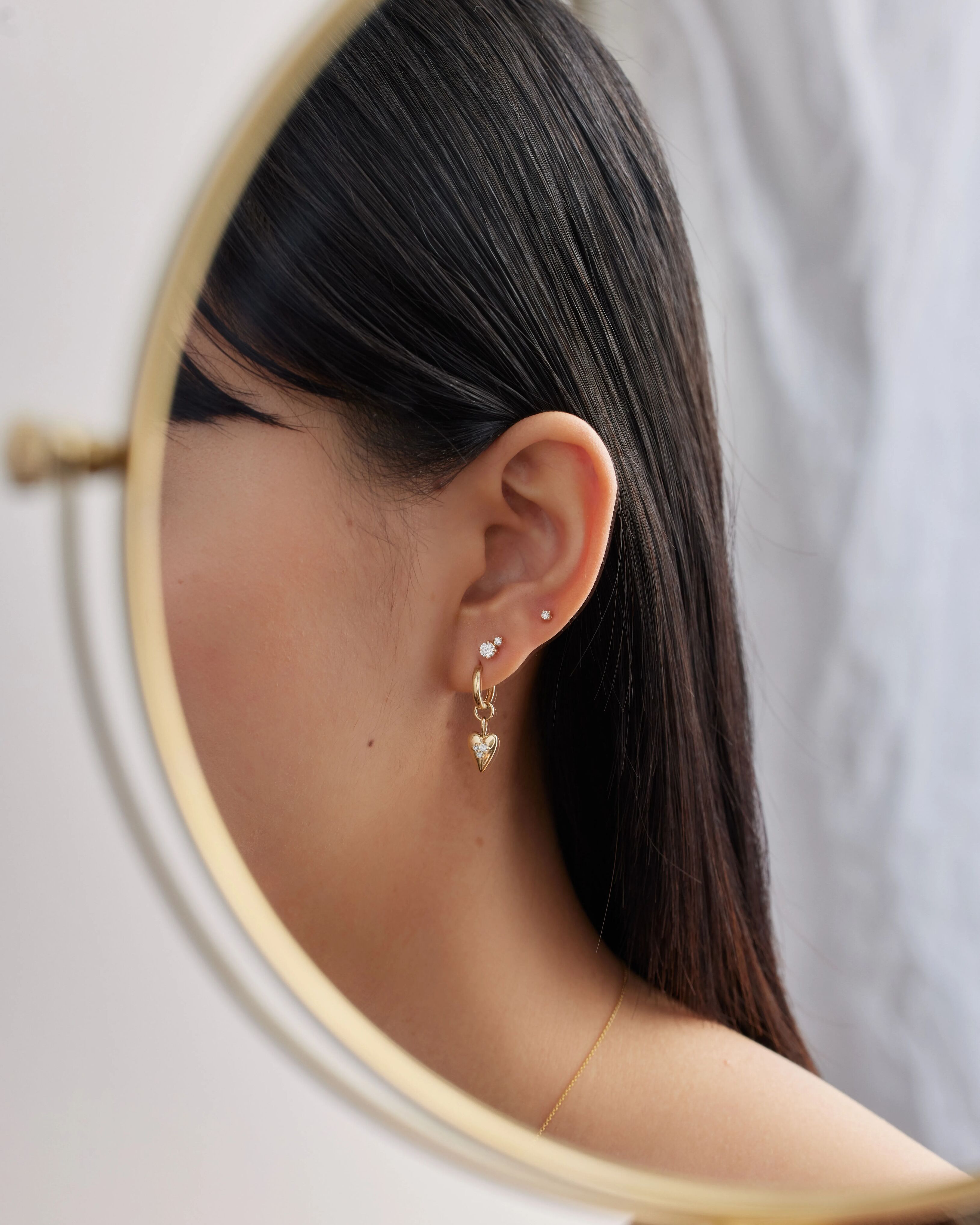  Round duo diamond studs - Round duo diamond studs -  The Future Rocks -    2 