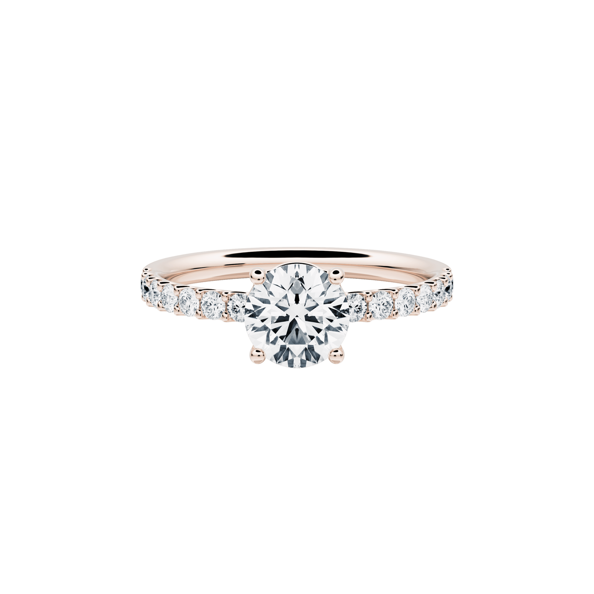 Norah ring - Lab-Grown Diamond Pavé Solitaire Ring -  The Future Rocks  -    1 