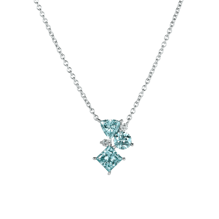  Joyful blue necklace - The Future Rocks x Lightbox Joyful Blue Diamond Necklace -  The Future Rocks -    1 