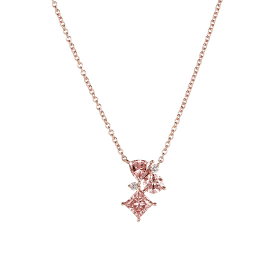 Joyful pink necklace - The Future Rocks x Lightbox Joyful Pink Diamond Necklace -  The Future Rocks  -    1