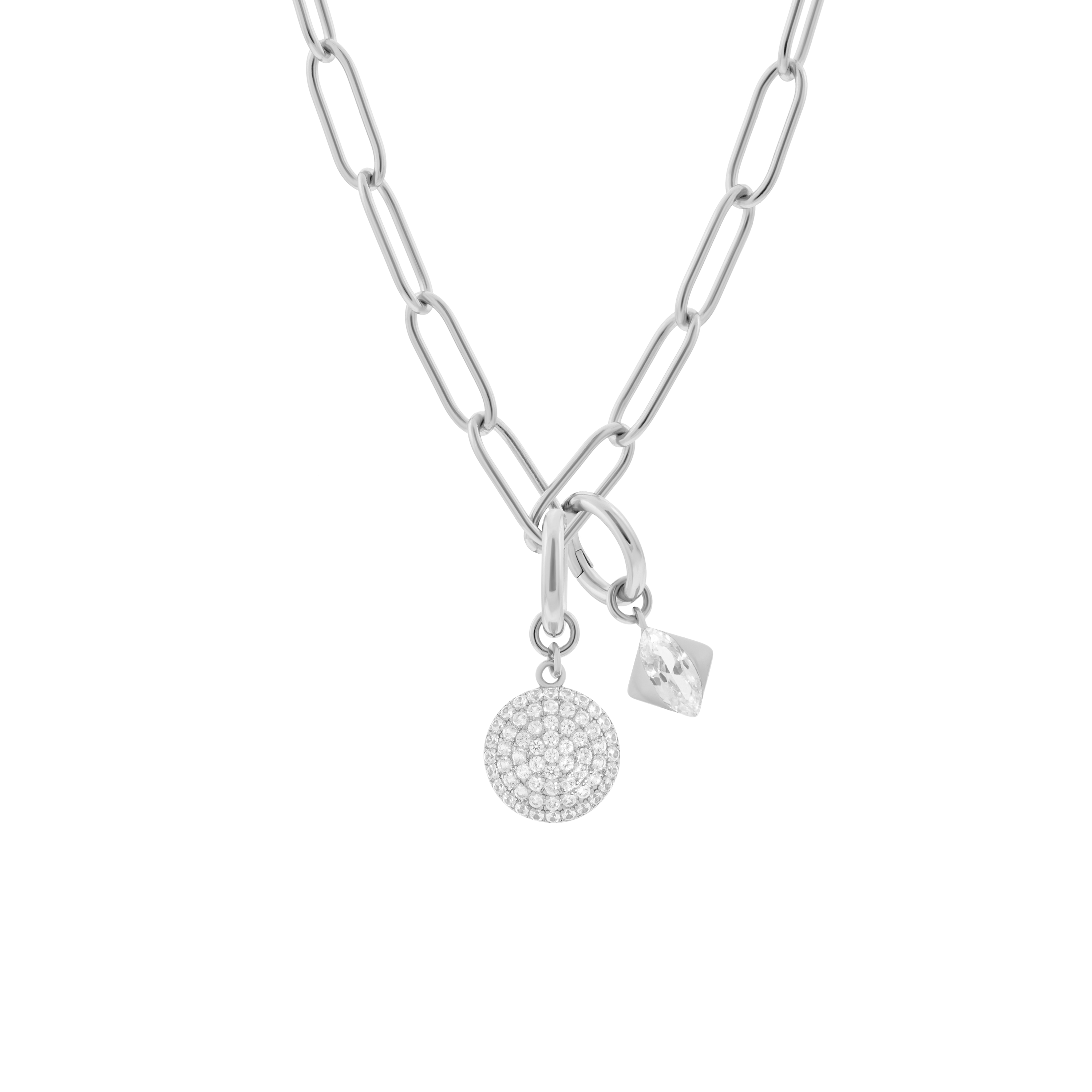  Phoebe necklace with 2 charms in 925 sterling silver - Phoebe necklace with 2 charms in 925 sterling silver -  The Future Rocks -    3 