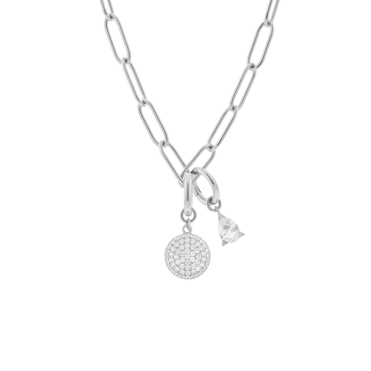  Phoebe necklace with 2 charms in 925 sterling silver - Phoebe necklace with 2 charms in 925 sterling silver -  The Future Rocks -    4 