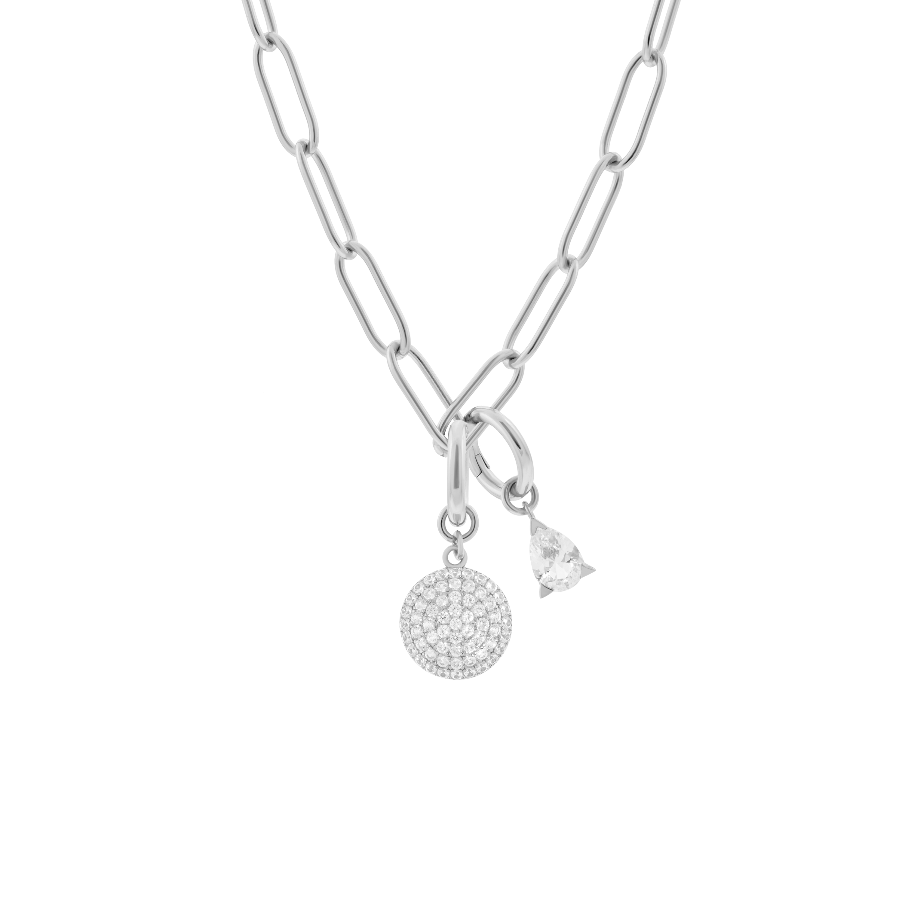  Phoebe necklace with 2 charms in 925 sterling silver - Phoebe necklace with 2 charms in 925 sterling silver -  The Future Rocks -    4 