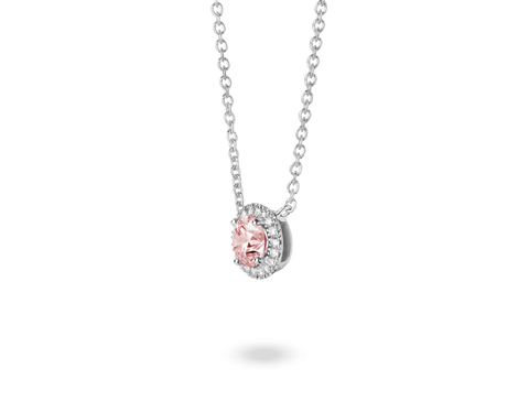  Lab-grown diamond 1ct. tw. halo 14k gold pendant necklace -  -  The Future Rocks  -    9 