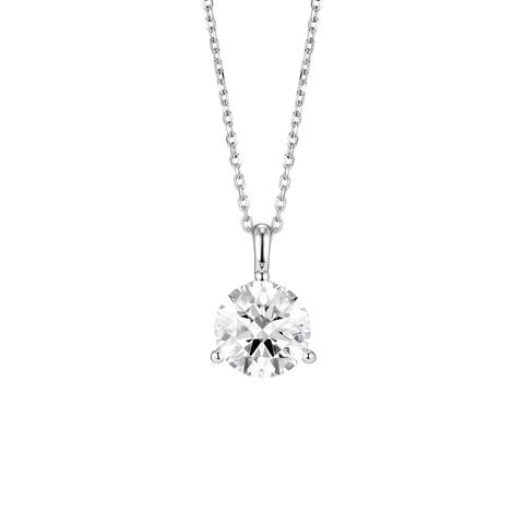 2ct. round brilliant solitaire bale pendant | ネックレス