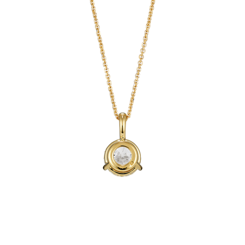  Lab-grown diamond 1½ct. round brilliant solitaire bale pendant necklace -  -  The Future Rocks  -    8 