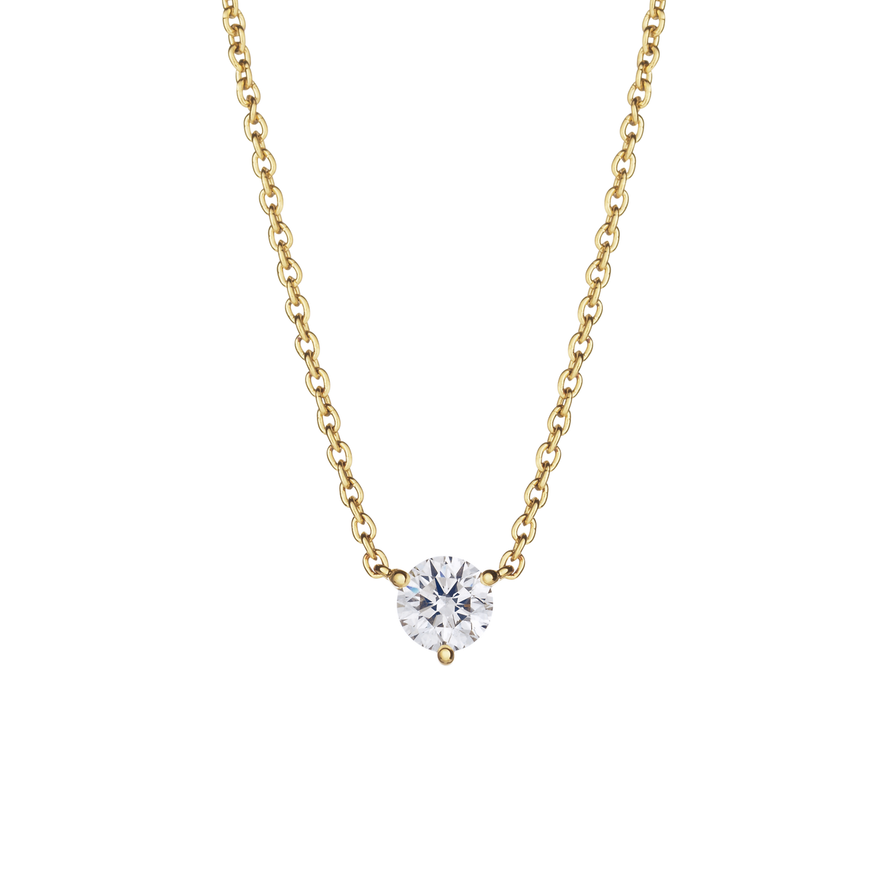  0.5ct. round brilliant solitaire pendant necklace - 0.5ct Lab-Grown Diamond Solitaire Pendant Necklace -  The Future Rocks -    1 