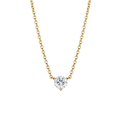  0.5ct. round brilliant solitaire pendant necklace - 0.5ct Lab-Grown Diamond Solitaire Pendant Necklace -  The Future Rocks -    1 