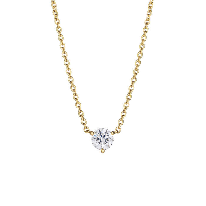  0.5ct. round brilliant solitaire pendant necklace - 0.5ct Lab-Grown Diamond Solitaire Pendant -  The Future Rocks -    1 