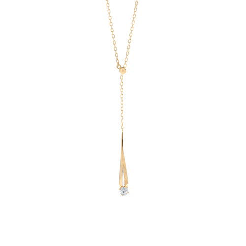  Meteor adjustable lariat necklace - Lab-Grown Diamond Lariat Necklace -  The Future Rocks -    1 