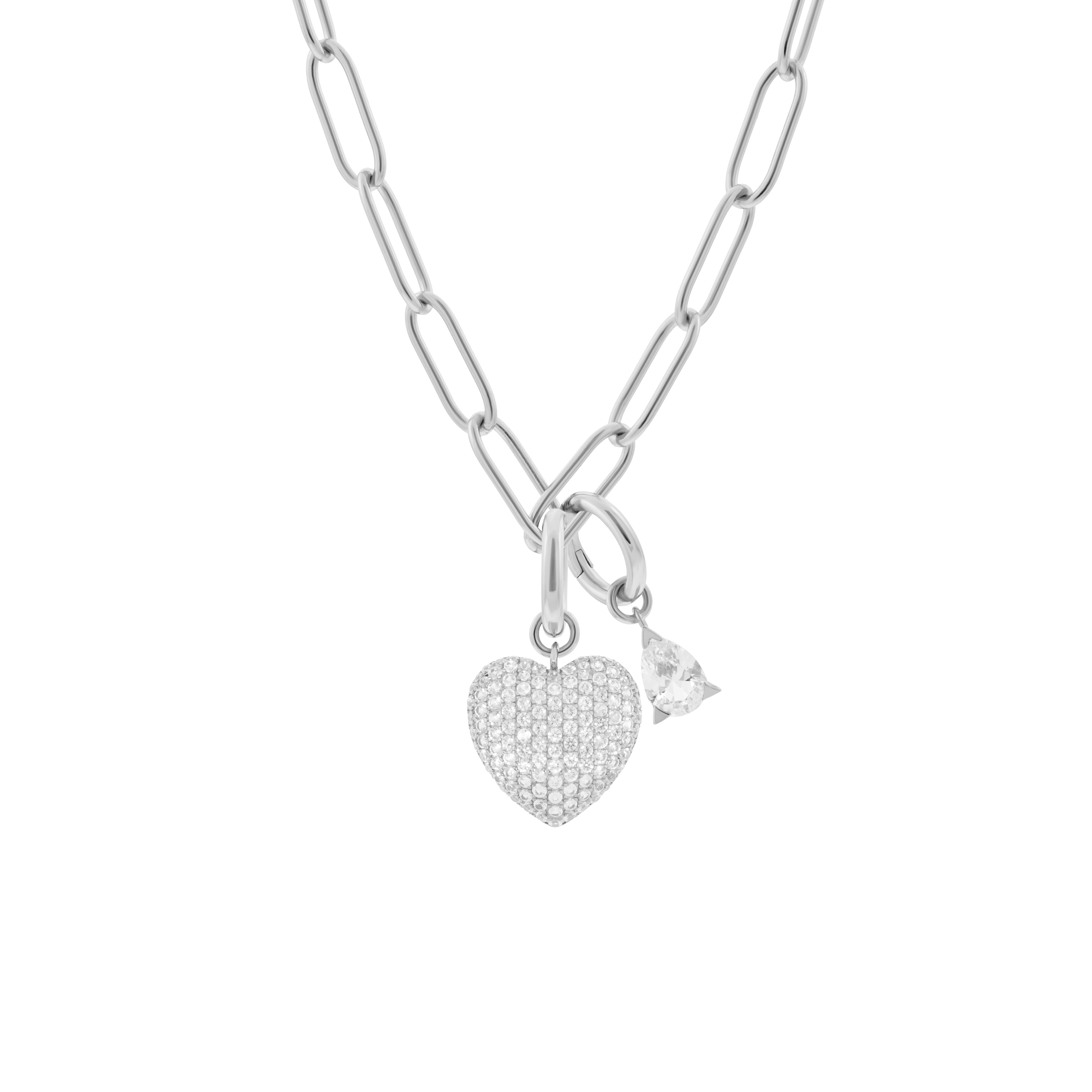  Phoebe necklace with 2 charms in 925 sterling silver - Phoebe necklace with 2 charms in 925 sterling silver -  The Future Rocks -    10 