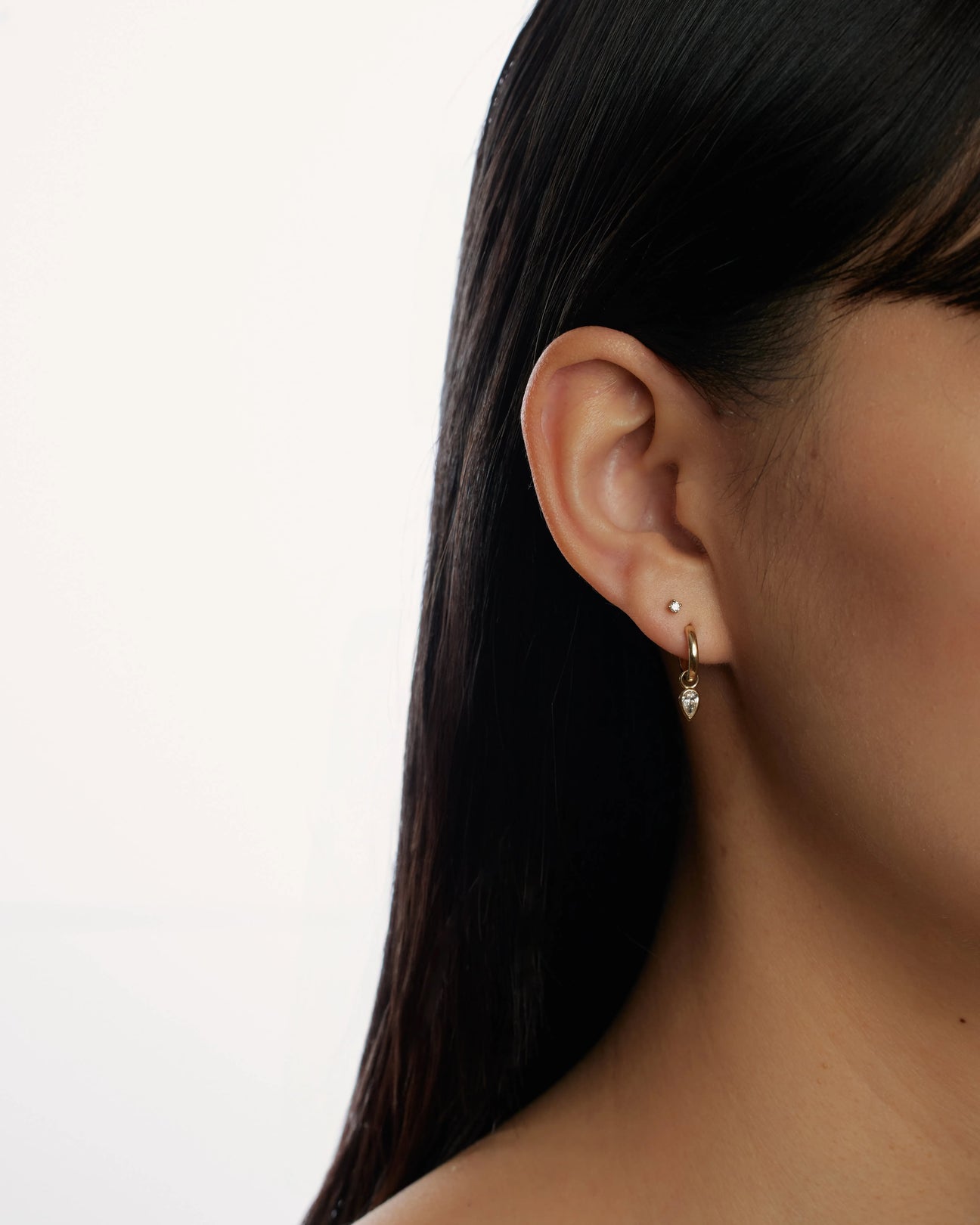  Pear diamond earring charm - Pear diamond earring charm -  The Future Rocks -    2 