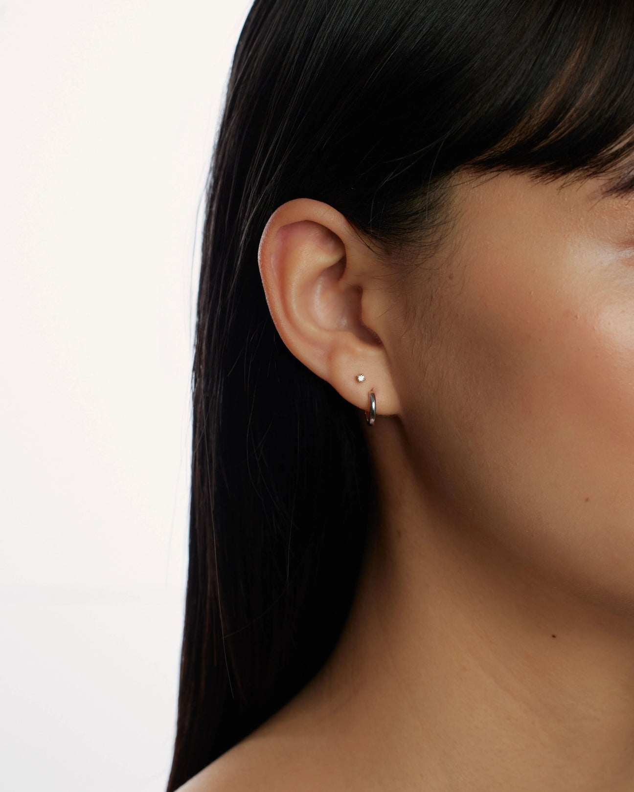  Plain gold huggies 11mm - Plain gold huggies 11mm -  The Future Rocks -    4 