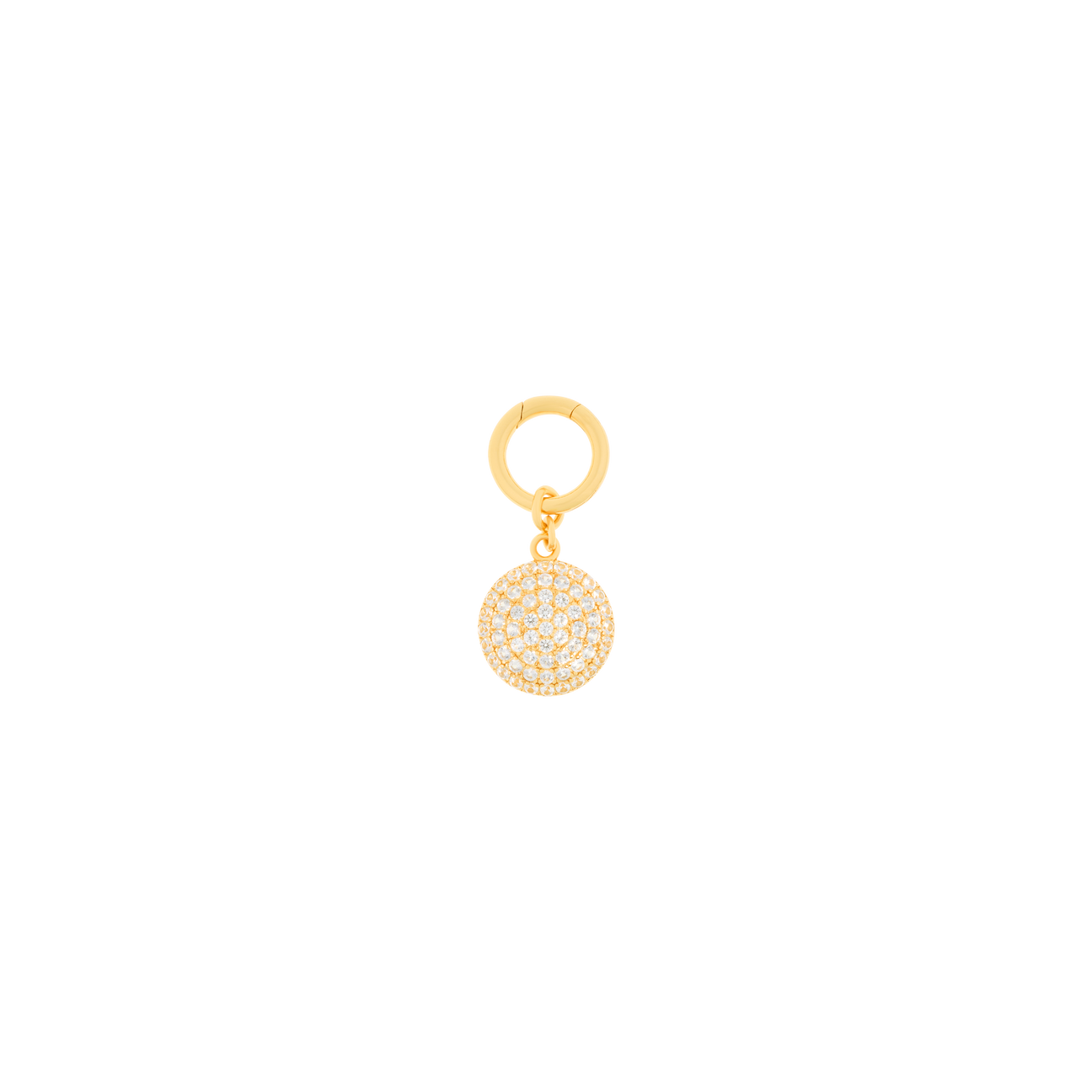  Set of 3 pavé charms in gold vermeil - Set of 3 Pavé Sapphire Charms in Gold Vermeil -  The Future Rocks -    3 