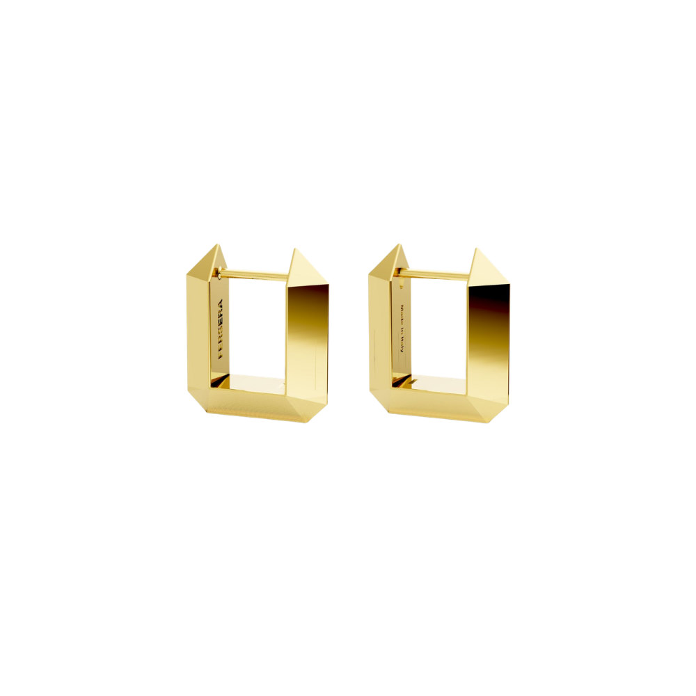  Sculptura rectangle earrings - Sculptura rectangle earrings -  The Future Rocks -    1 