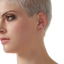 Round brilliant flatback earrings