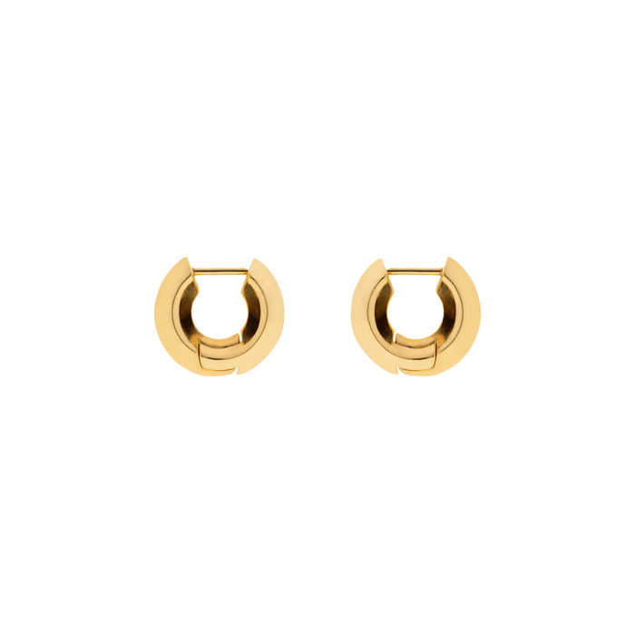  Sculptura circle earrings - Gold & Silver Hoop Earrings -  The Future Rocks -    1 