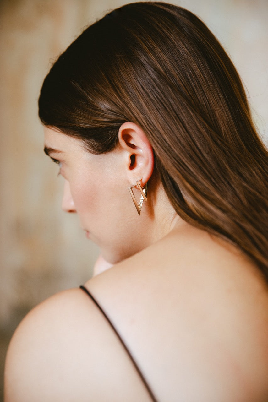  Sculptura triangle earrings - Sculptura triangle earrings -  The Future Rocks -    2 