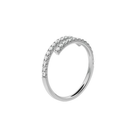  Sirocco ring - Lab-Grown Diamond Eternity Open Ring -  The Future Rocks  -    3 