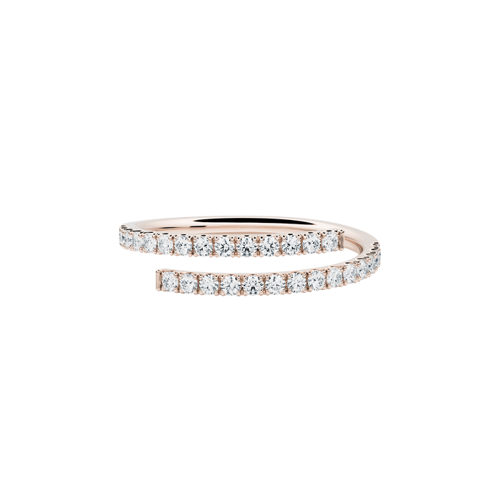  Sirocco ring - Lab-Grown Diamond Eternity Open Ring -  The Future Rocks -    1 