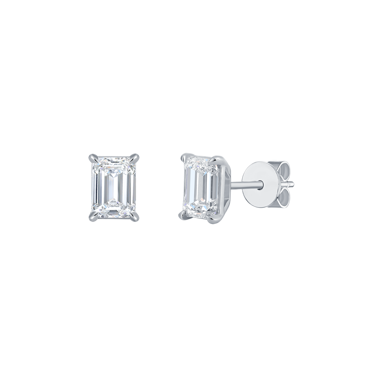  Emerald solitaire studs - Emerald solitaire studs -  The Future Rocks -    10 