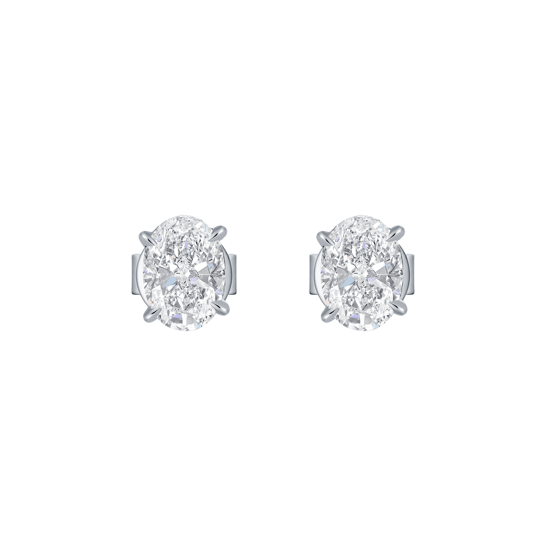  Oval solitaire studs - Oval solitaire studs -  The Future Rocks -    7 