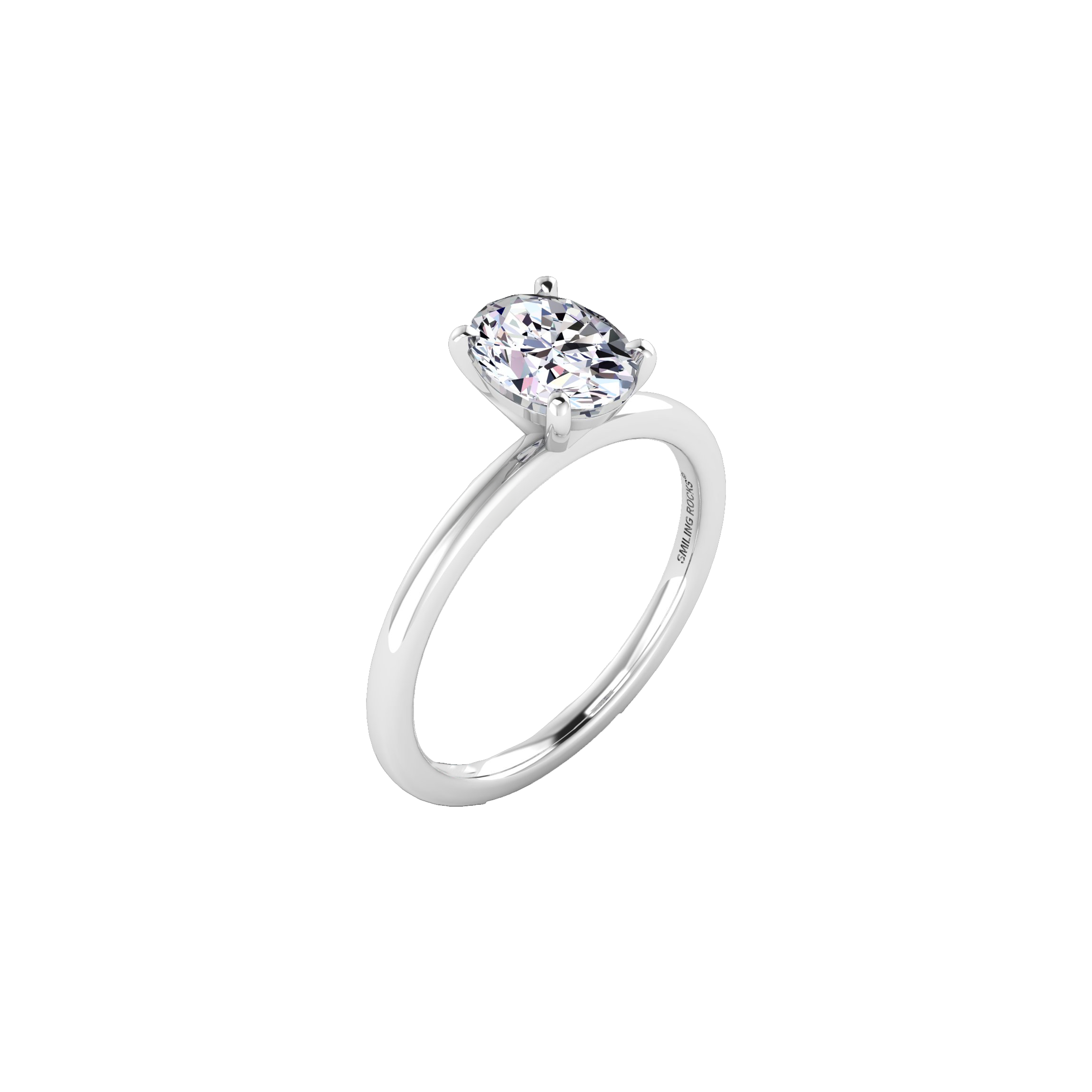  Oval solitaire petite ring - Oval solitaire petite ring -  The Future Rocks -    2 