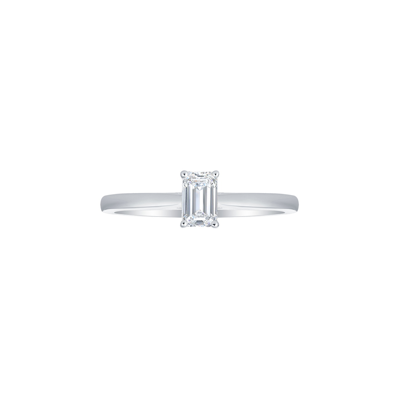  Emerald solitaire ring - Emerald Cut Diamond Solitaire Ring -  The Future Rocks -    5 