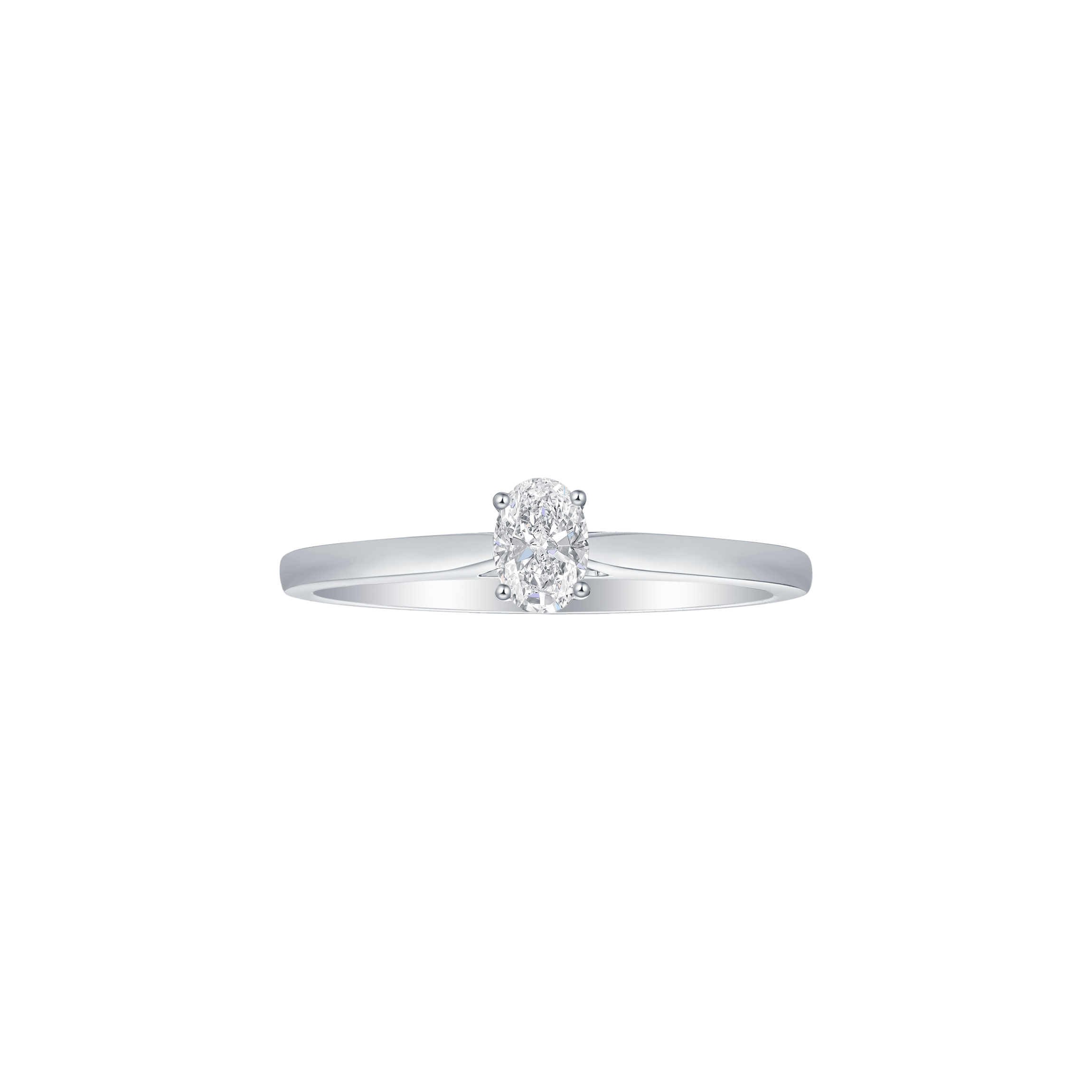  Oval solitaire ring - Oval solitaire ring -  The Future Rocks -    4 