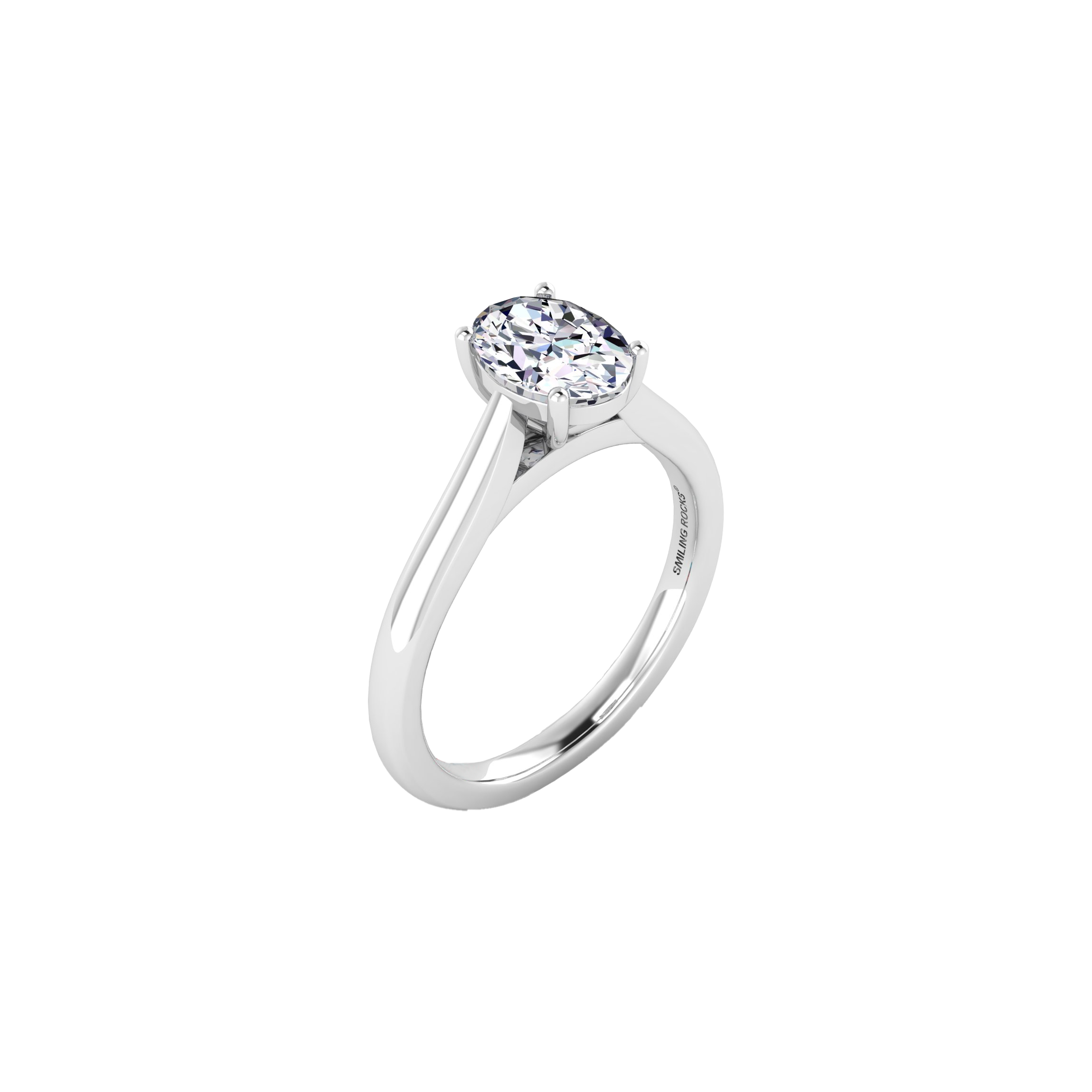  Oval solitaire ring - Oval solitaire ring -  The Future Rocks -    10 