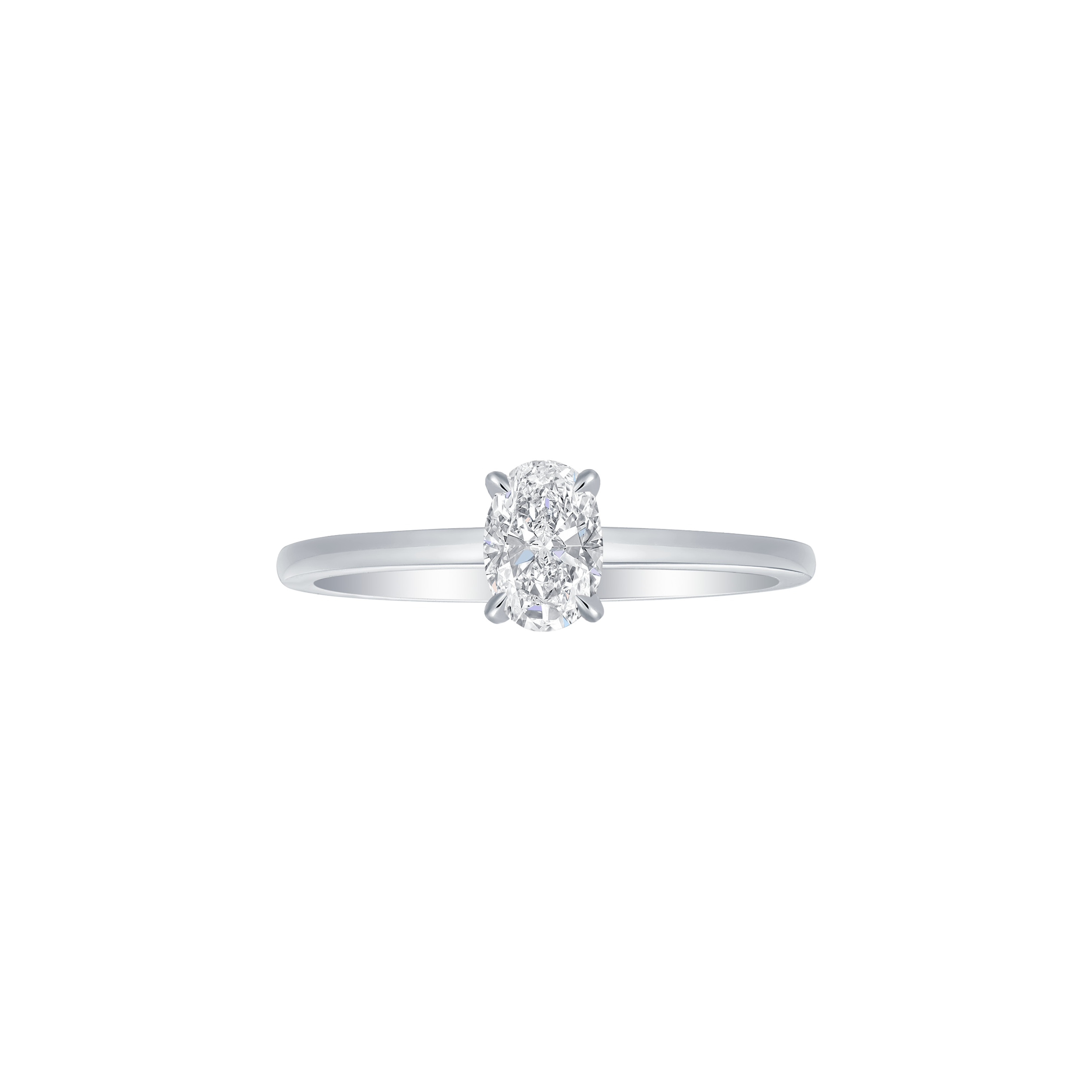  Oval solitaire petite ring - Oval solitaire petite ring -  The Future Rocks -    7 