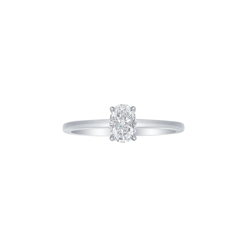  Oval solitaire petite ring - Oval solitaire petite ring -  The Future Rocks -    1 