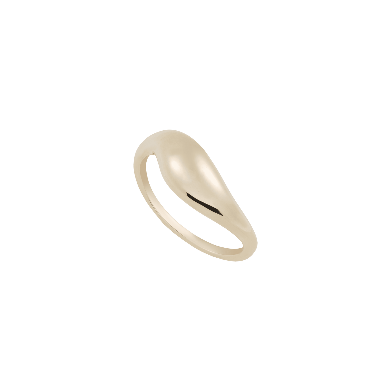  Saturn ring - 14K Recycled Solid Gold Ring -  The Future Rocks -    9 