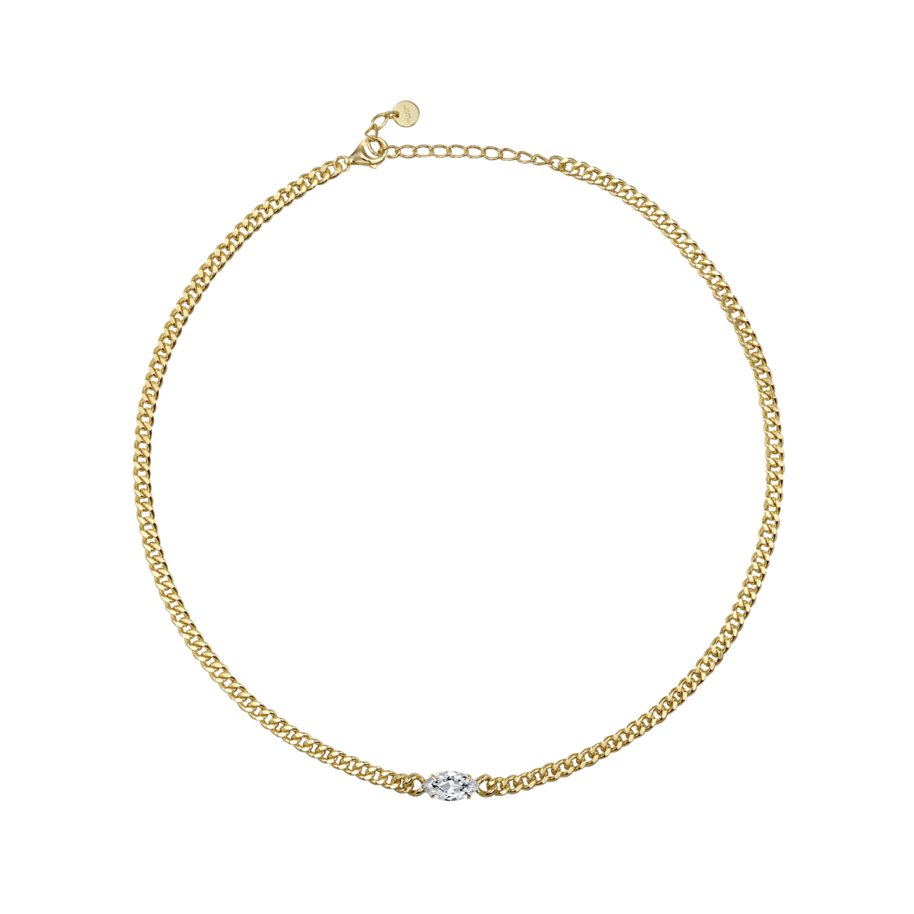  Serene marquise curb-link necklace 2ct - Serene marquise curb-link necklace 2ct -  The Future Rocks -    5 